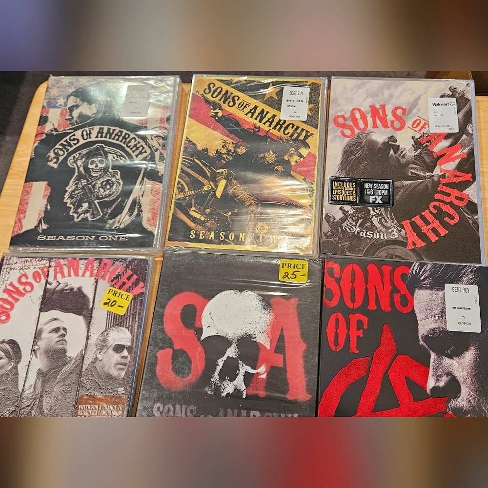 SONS OF ANARCHY SEASONS 1-6